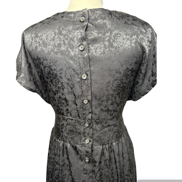 URBAN RENEWAL Remnants Jacquard Deep V Midi Dress size L - Picture 5 of 8